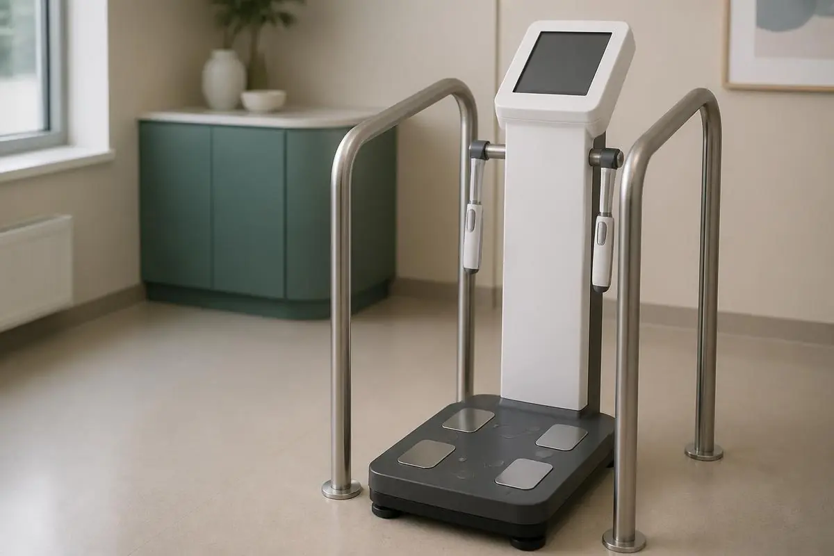 Body composition analyser used to measure fat and muscle