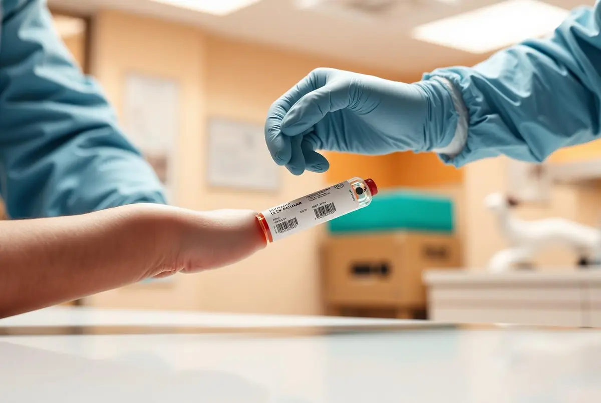 Blood sample collection in the in-house pathology laboratory